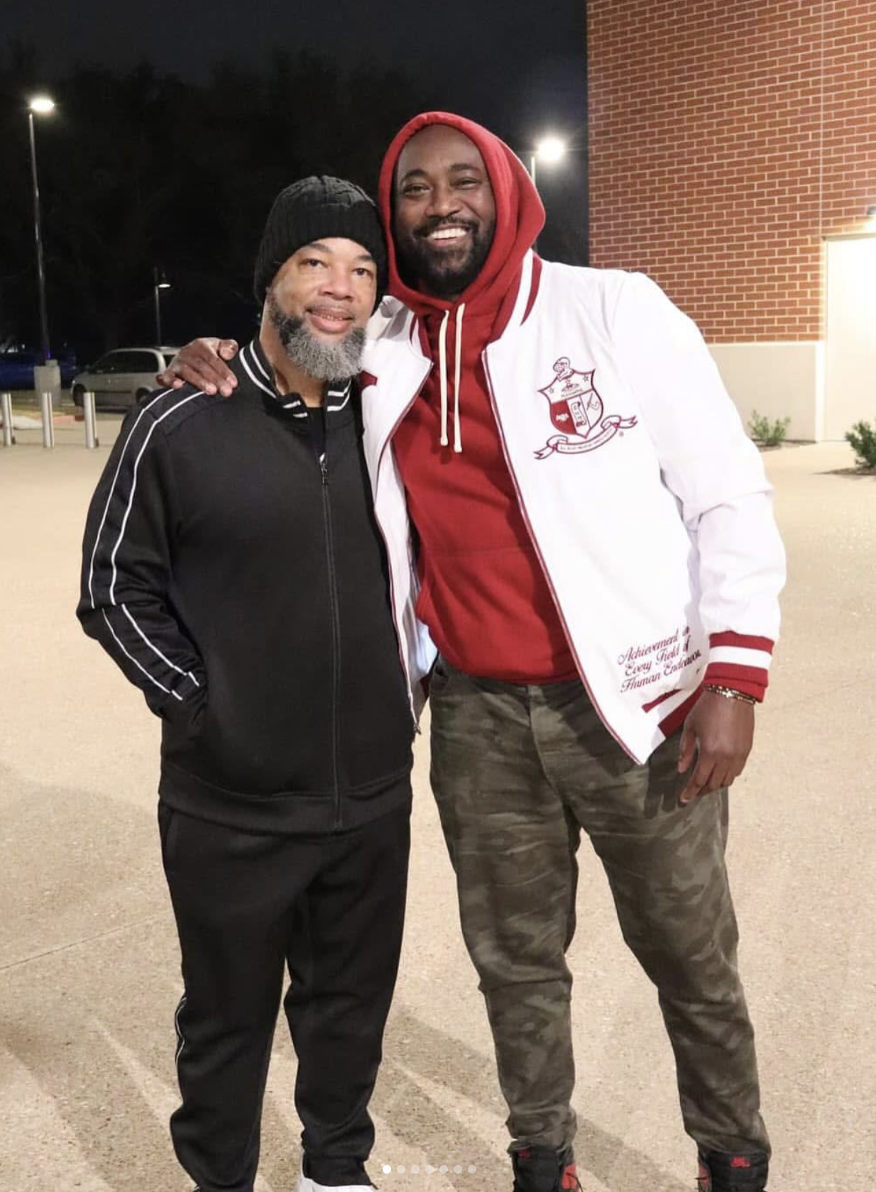 Richie Bickham with a client